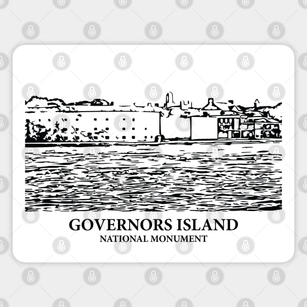 Governors Island National Monument Magnet by Lakeric